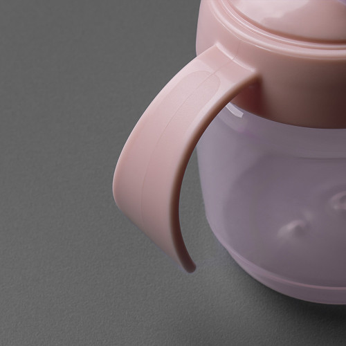 STARTER SPOUT НЕРАЗЛИВАЩА СЕ ЧАША С МЕК НАКРАЙНИК -розов