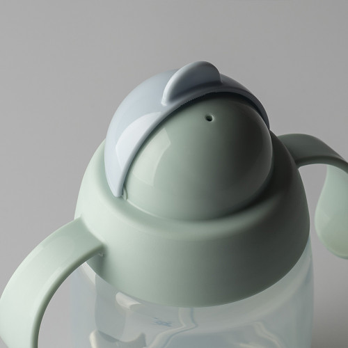 TRAINER STRAW НЕРАЗЛИВАЩА СЕ ЧАША СЪС СЛАМКА И ДРЪЖКИ 240мл 6м+