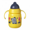 SUPERSTAR НЕРАЗЛИВАЩА СЕ ЧАША СЪС СЛАМКА  дръжки 300мл 6м+ жълт-megahome.bg