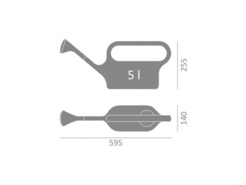 Лейка Hagsen 5 л зелена Domelo