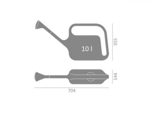 Лейка Hagsen 10 л зелена DOMELO