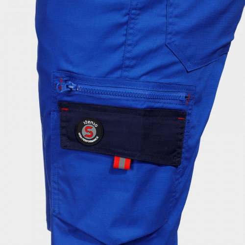 Работен къс панталон PRISMA LIGHT STRETCH ROYAL BLUE
