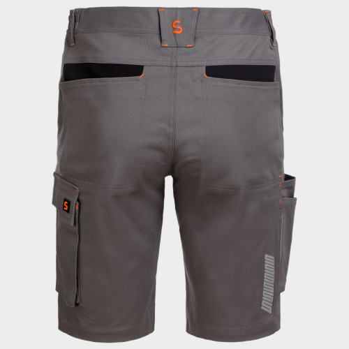 Работен къс панталон MELBOURNE STRETCH GREY/BLACK