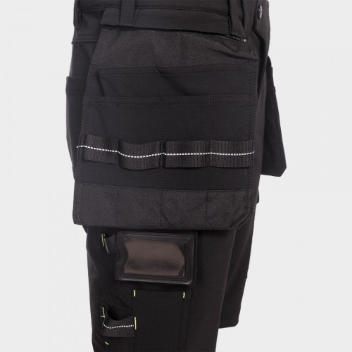 Работен къс панталон TASK BLACK