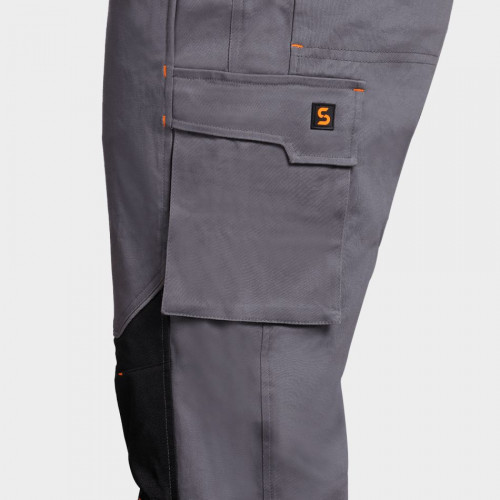 Работен полугащеризон MELBOURNE STRETCH GREY -BLACK