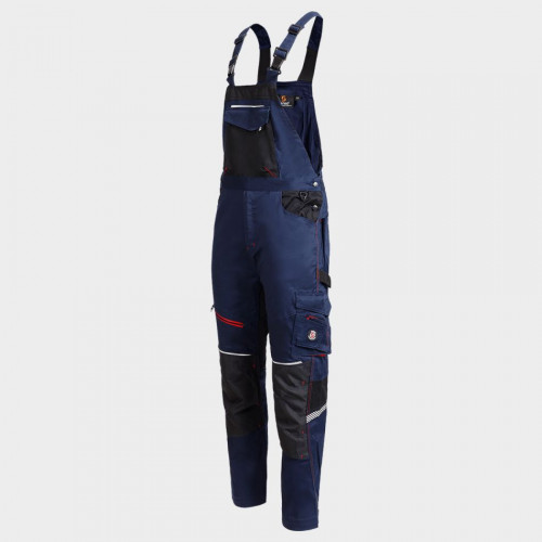 Работен полугащеризон REVOLT 4STRETCH NAVY- BLACK- RED