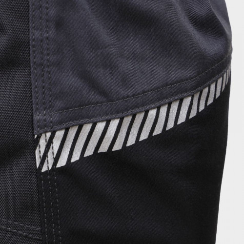Работен полугащеризон REVOLT 4STRETCH BLACK/DARK GREY/GREY