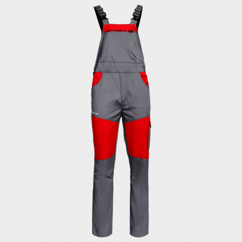 Работен полугащеризон EOS STRETCH RED -GREY