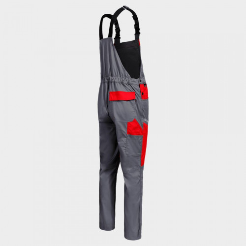 Работен полугащеризон EOS STRETCH RED -GREY