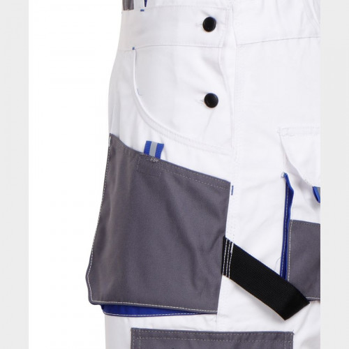 Работен полугащеризон KASTOR WHITE