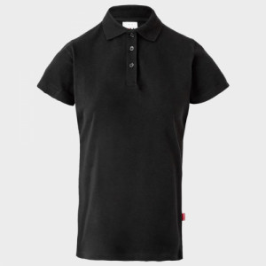 Дамска тениска с яка VELILLA в черен цвят