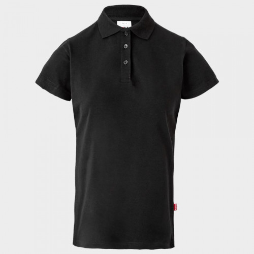 Дамска тениска с яка VELILLA в черен цвят