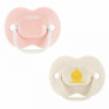 Ортодонтични залъгалки AnyTime 2 бр. 0- 6 м- розово и крем Пате-megahome.bg