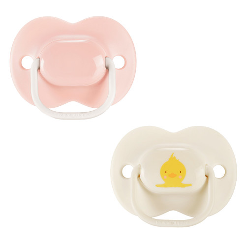 Ортодонтични залъгалки AnyTime 2 бр. 0- 6 м- розово и крем Пате