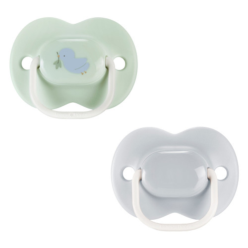 Ортодонтични залъгалки AnyTime 2 бр. 0- 6 м- син- зелен Птиче