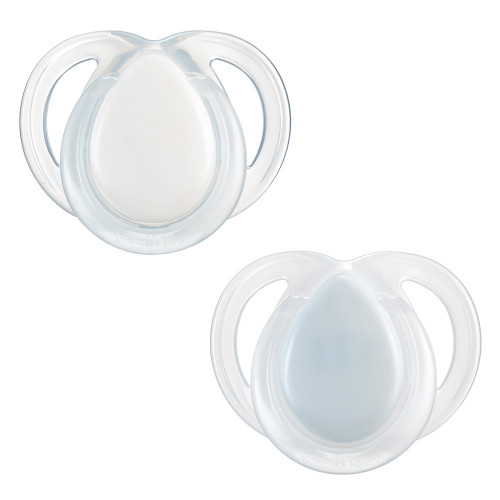 Залъгалки 0-6 месеца (2 бр.)Tommee Tippee Night Time бял и син