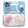 Залъгалки 0-6 месеца (2 бр.)Tommee Tippee Night Time - розов-megahome.bg