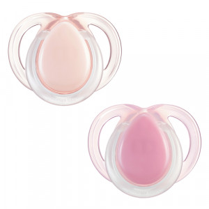 Залъгалки 0-6 месеца (2 бр.)Tommee Tippee Night Time - розов
