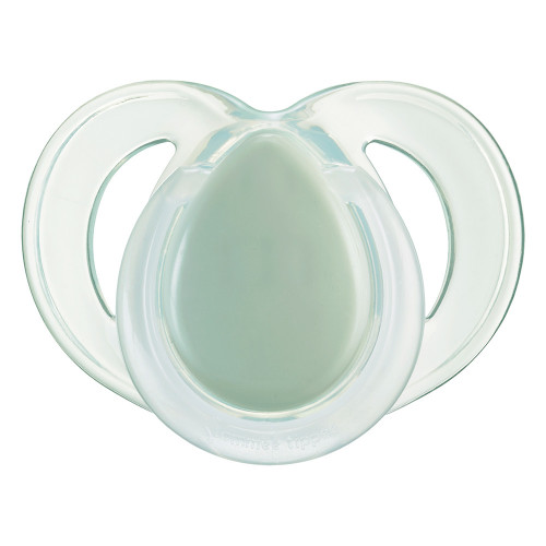 2 бр. залъгалки Tommee Tippee Night Time 6-18 м-бяло и зелено