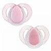 2 бр. залъгалки Tommee Tippee Night Time 6-18 м-бяло и розово-megahome.bg