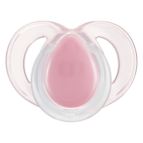 2 бр. залъгалки Tommee Tippee Night Time 6-18 м-бяло и розово