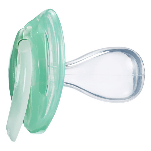 2 бр. залъгалки Tommee Tippee Night Time 18 - 36 м-бяло и зелено