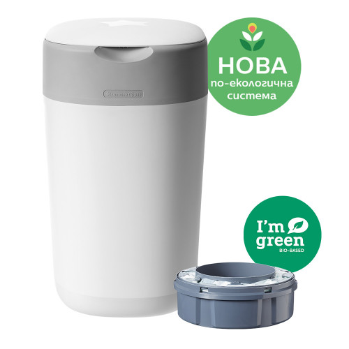 Хигиенен кош за памперси Tommee Tippee Twist&Click - бял