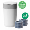 Хигиенен кош Tommee Tippee Twist&Click с 4 касети - бял-megahome.bg