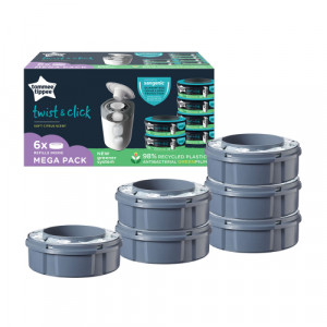 Резервни касети Tommee Tippee Twist&Click – комплект 6 бр.