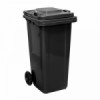 Кош за смет 120л черен CLEANING - HC-4344-megahome.bg