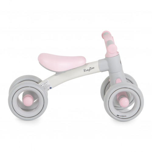 Мини баланс велосипед RollyBoo с LED светлини - pink
