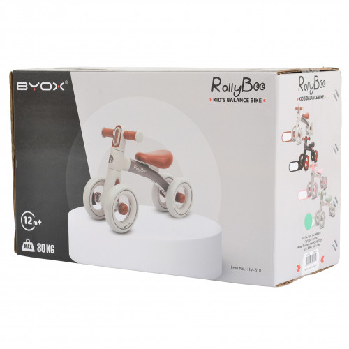 Мини баланс велосипед RollyBoo с LED светлини - green