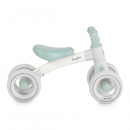 Мини баланс велосипед RollyBoo с LED светлини - green