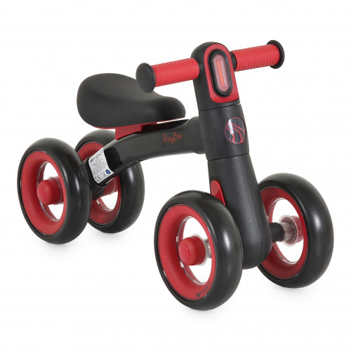 Мини баланс велосипед RollyBoo с LED светлини - black