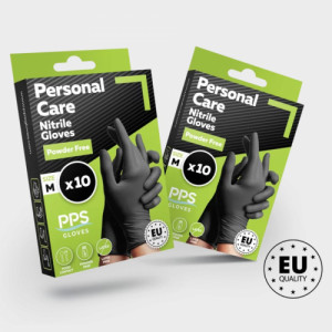 Ръкавици без пудра PPS PERSONAL CARE PF BLACK - 100% нитрил
