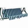 Възглавница за градинска люлка My Garden TLS001 бяло-зелено рае-megahome.bg
