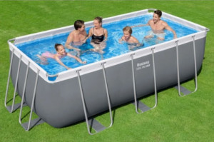 Сглобяем правоъгълен басейн 4.12m x 2.01m x 1.22m Steel Pro MAX