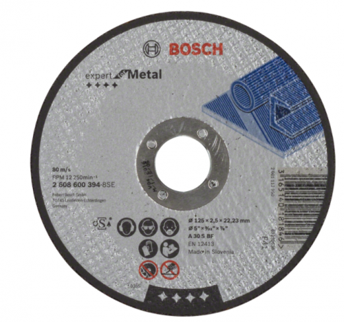 Карбофлексов диск за рязане на метал Bosch 125 х 2.5 х 22.2